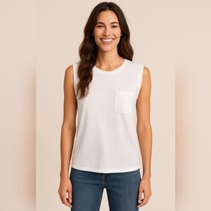 JOIE Crew Neck Sleeveless Top, Size S